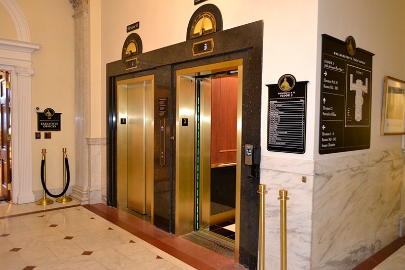 MA State House Elevator Upgrades Historic Renovation